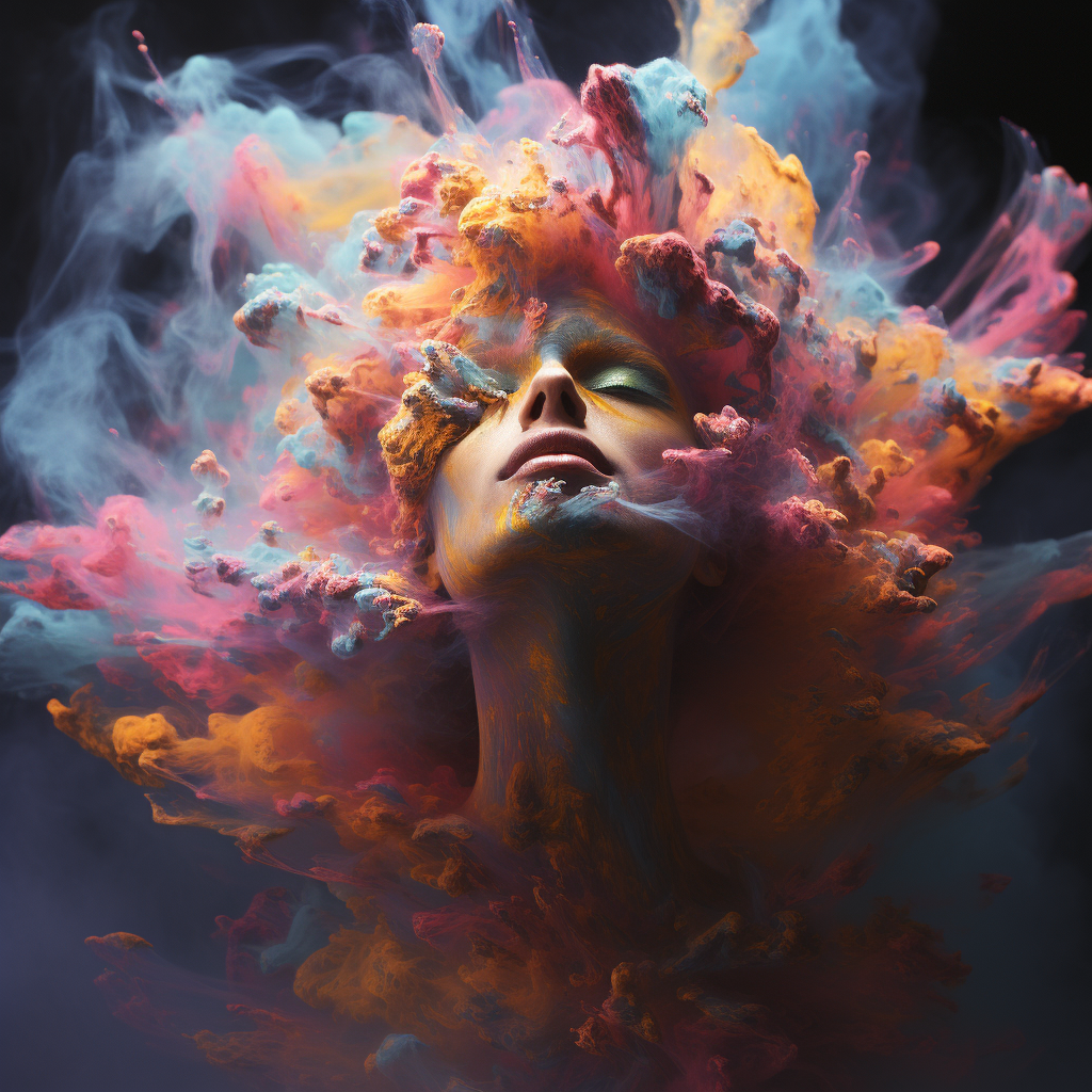 A depiction of the calming effects of exhalation