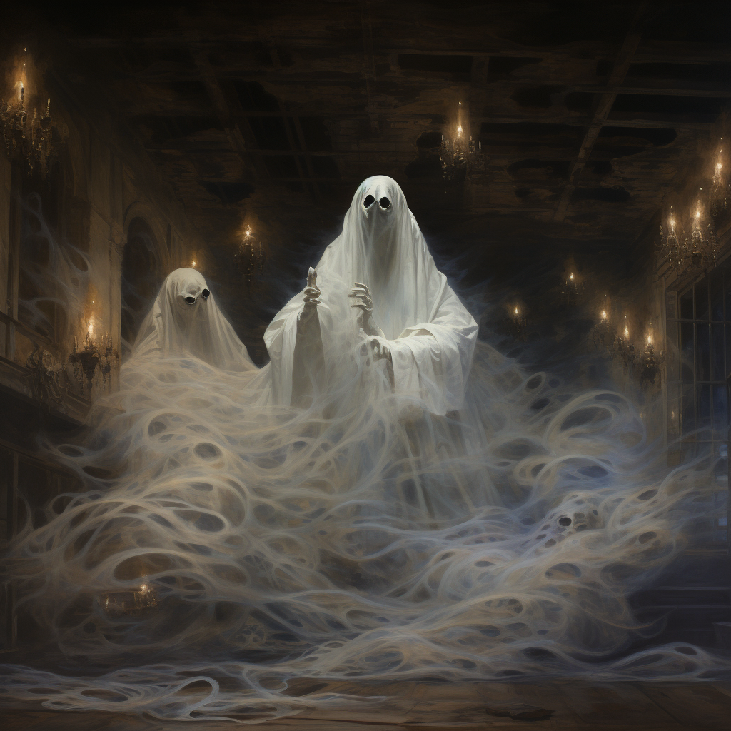 Image of exorcising ghosts in progress