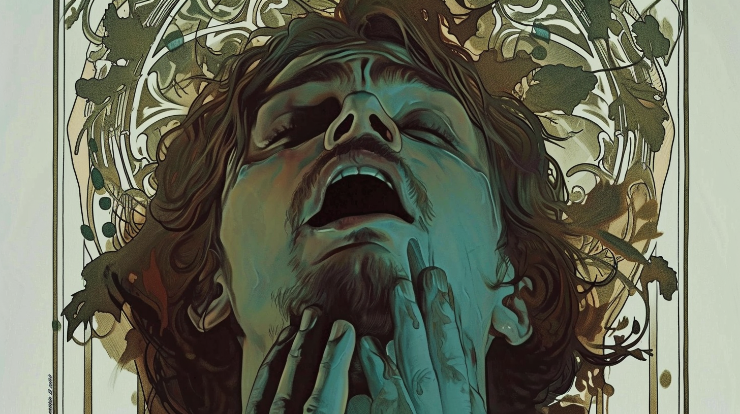 Exorcist Movie Poster by Mucha