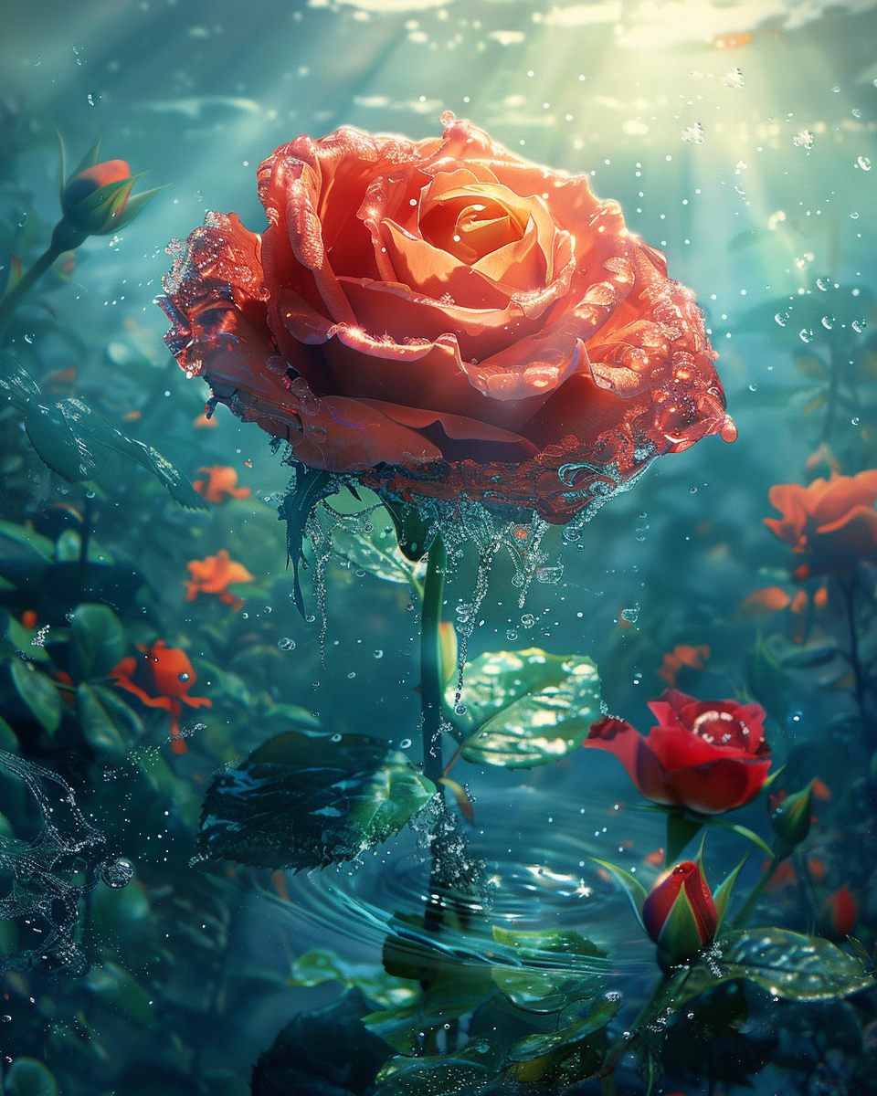 Beautiful Exotic Rose Festival Poster