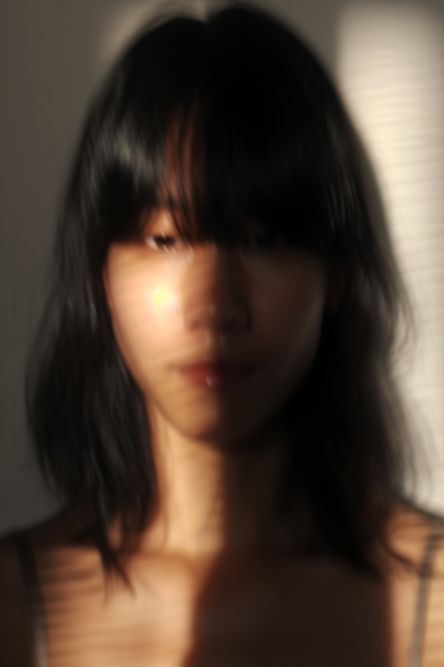 Experimental Blurry Photo Portrait