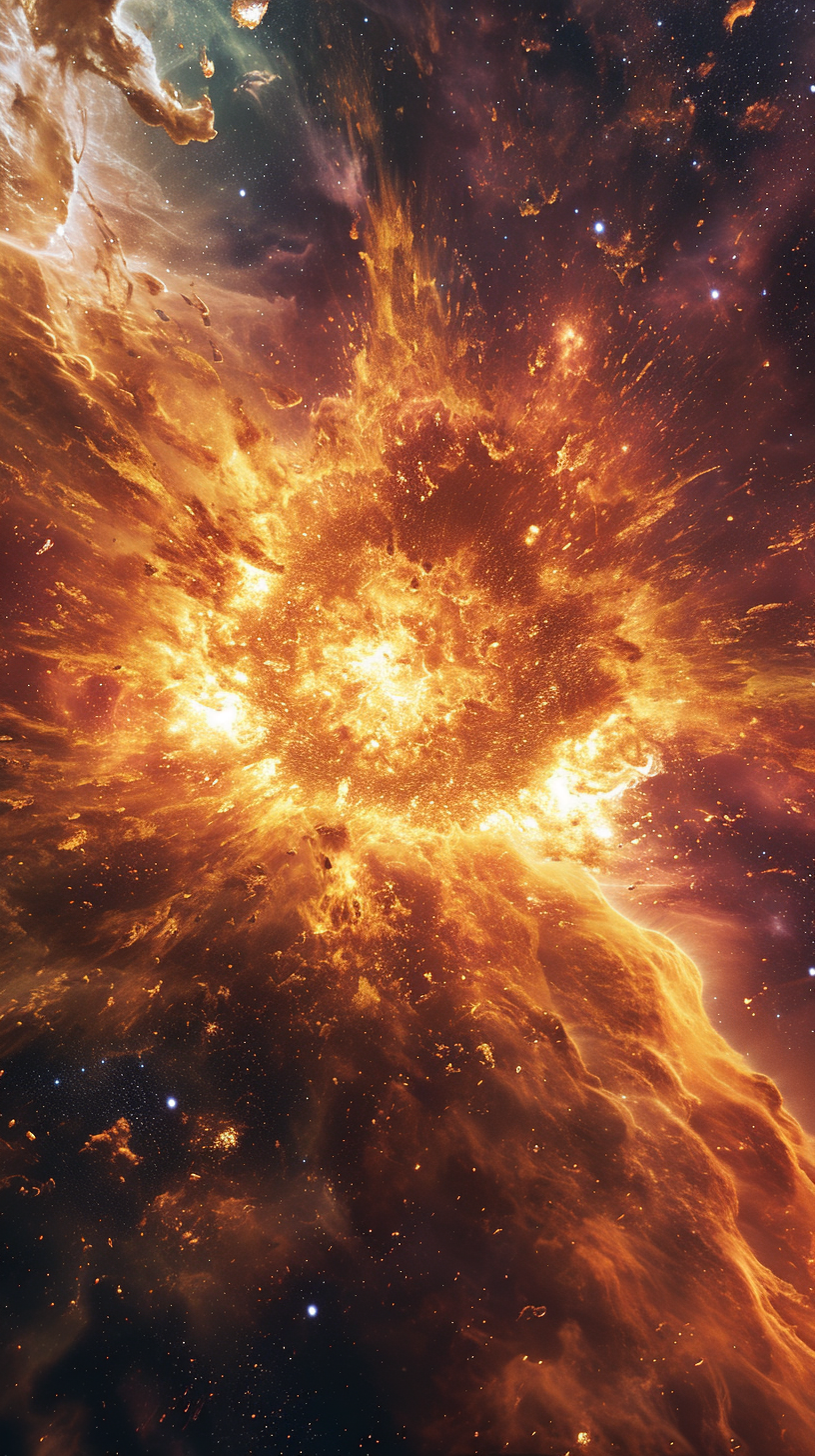 Star erupts in cosmic burst