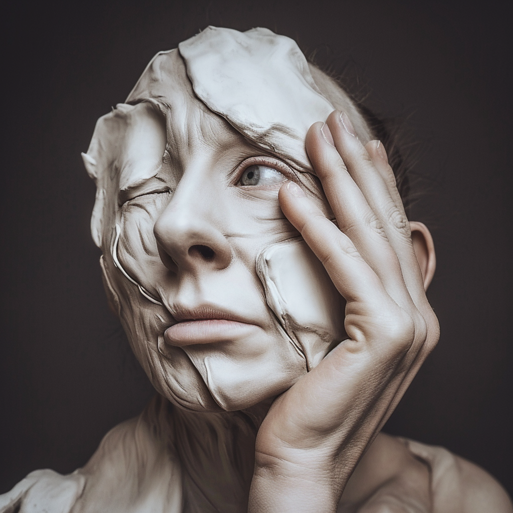 Intense Emotional Expression in Surrealistic Sculptural Gestures