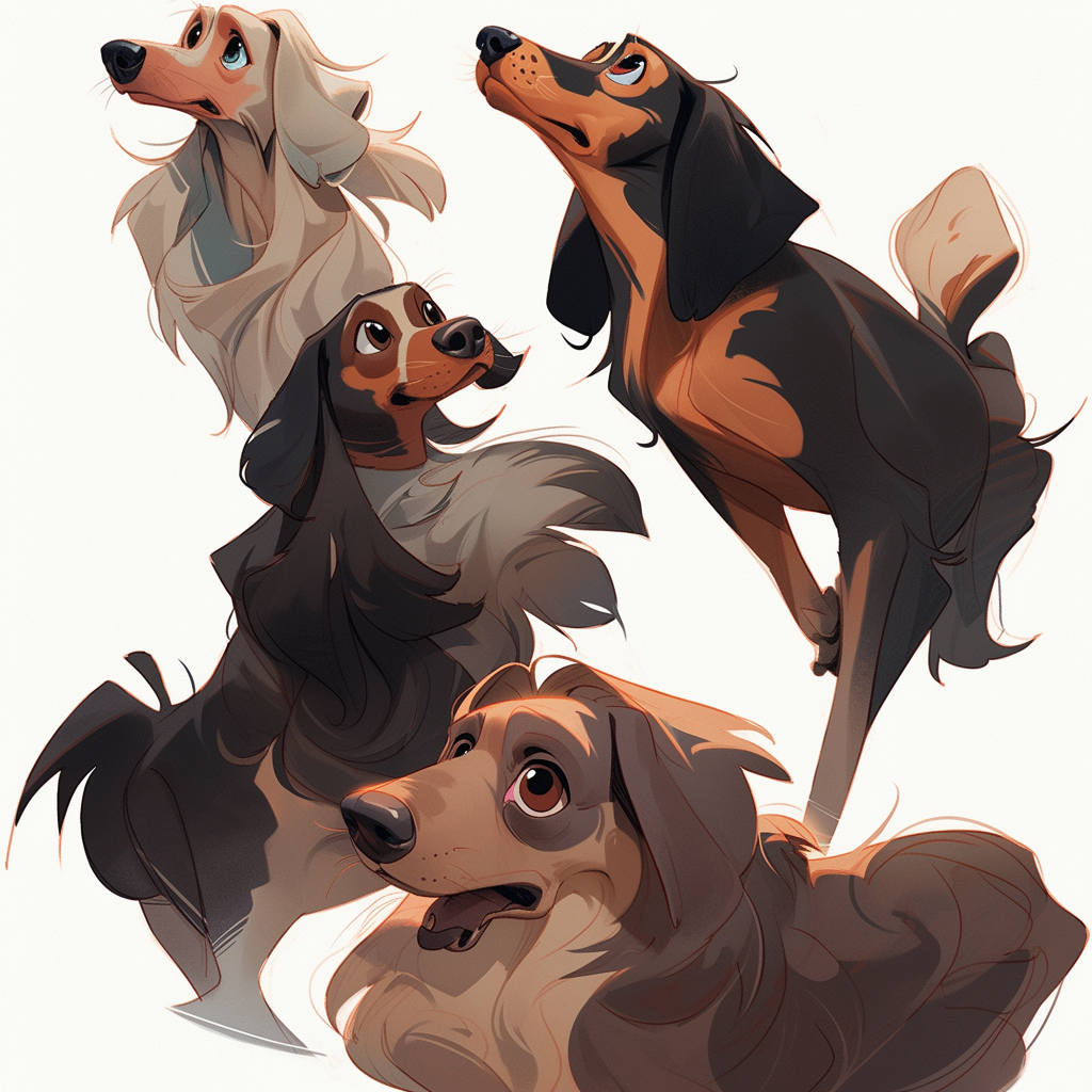 Expressive Spaniel Dog Art by Loish