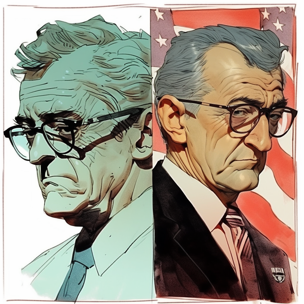 Ominous James Dean as President sketch