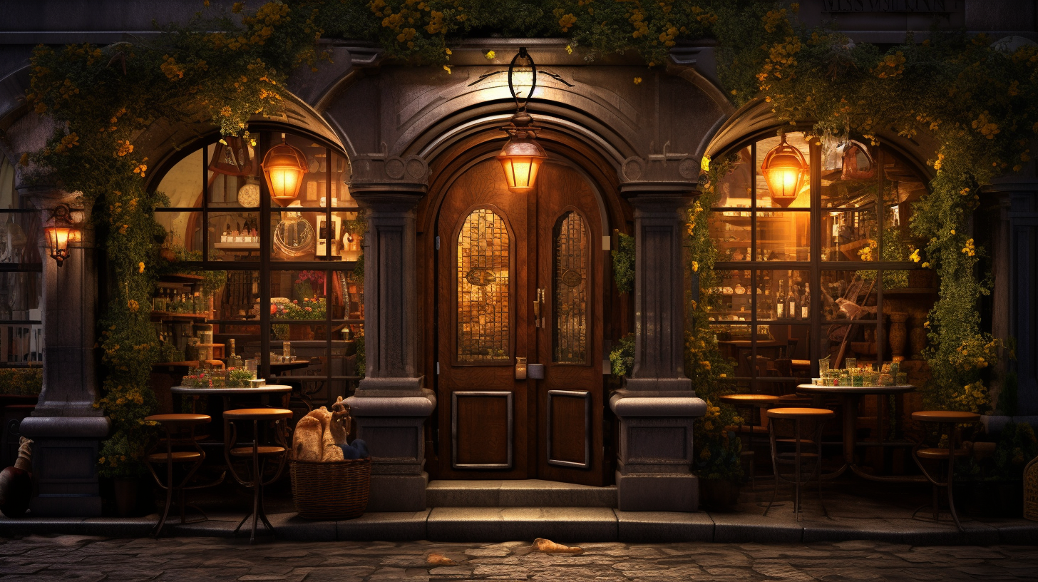 Pub exterior door design