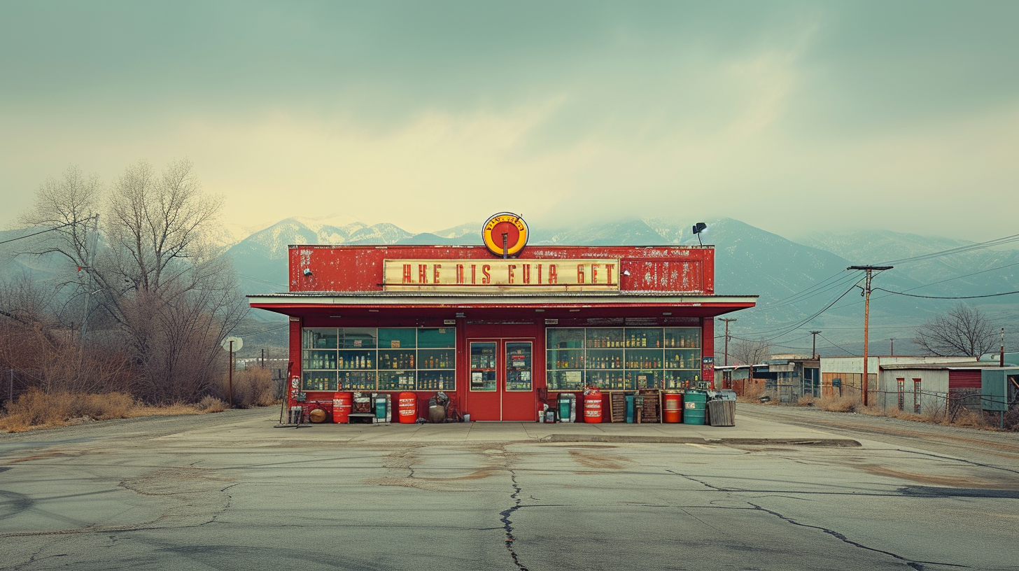 Liquor store exterior DSLR photo