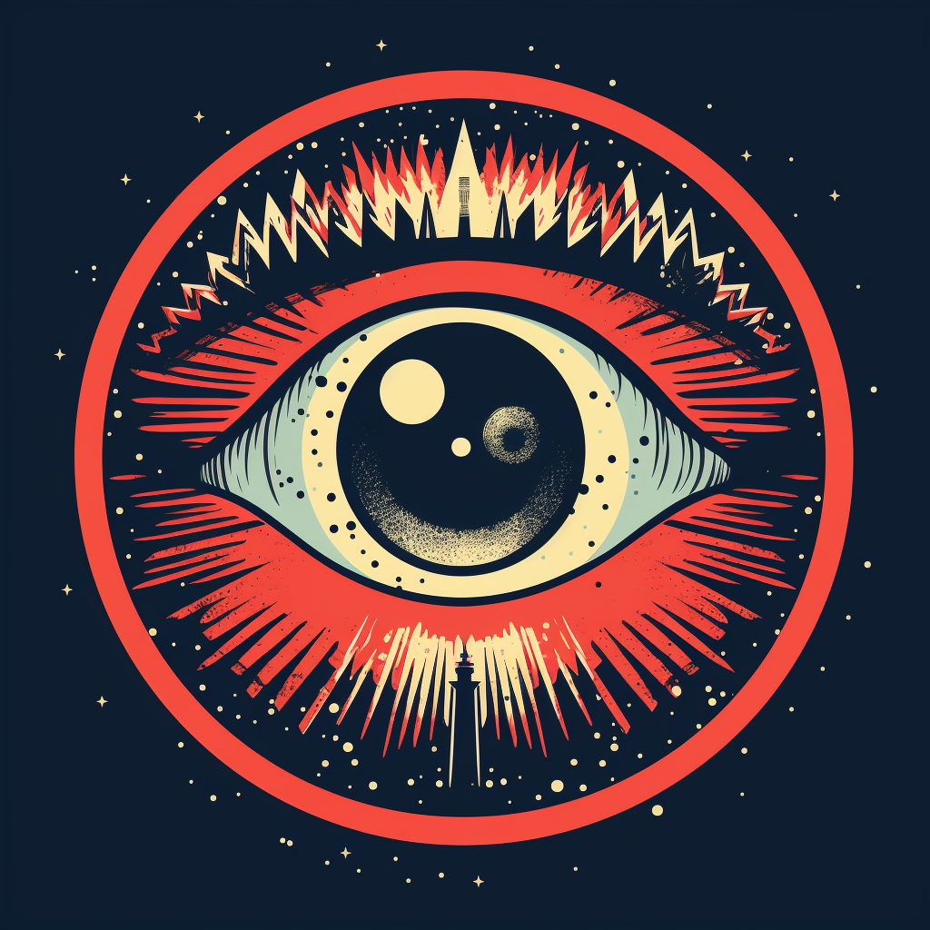 Vintage Eye Logo Illustration