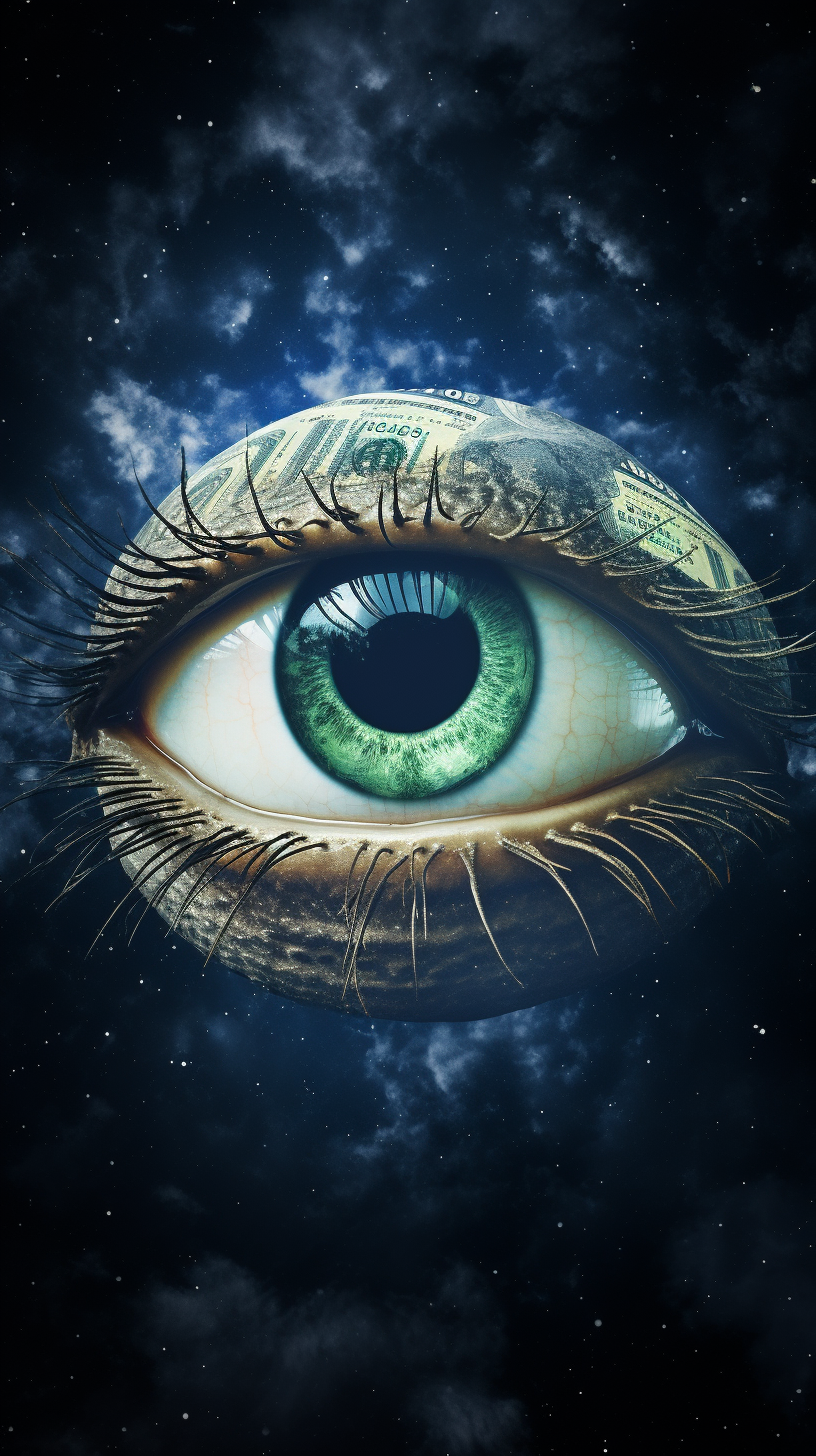 Eye in Space with Dollar