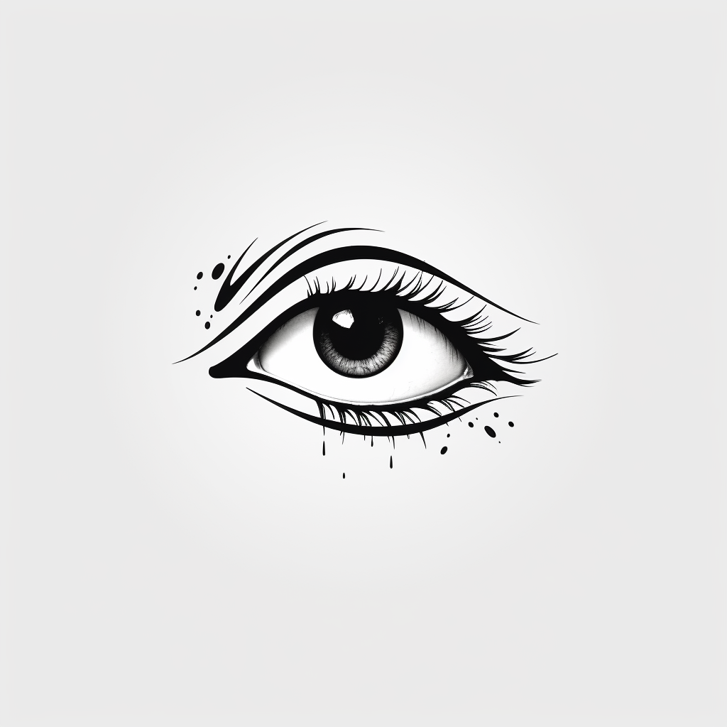 Simple eye outline logo