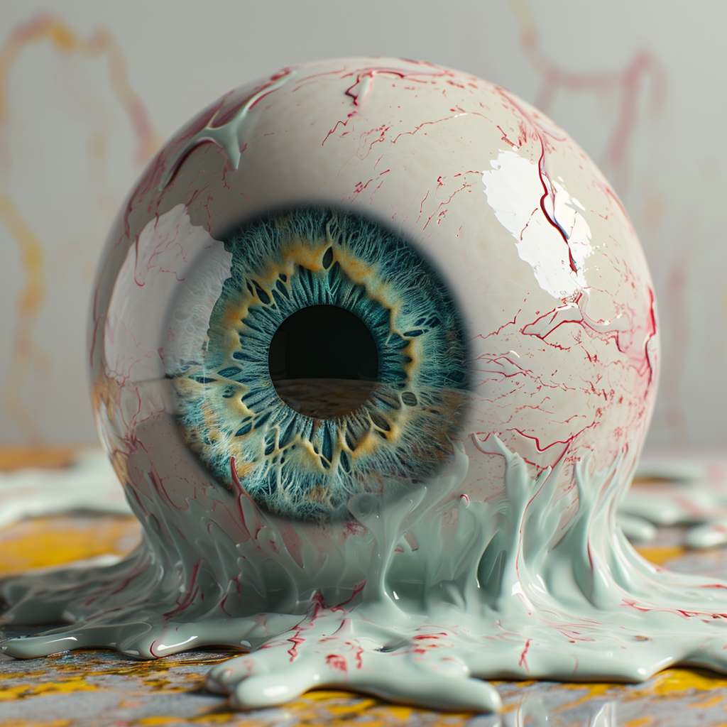 Fantasy artwork of eyeball slime