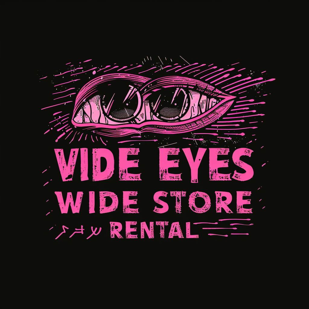 DIY punk video store logo