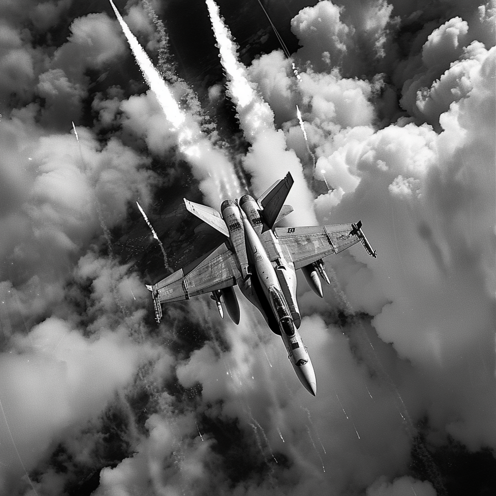 F-18 Fighter Jet with Afterburners