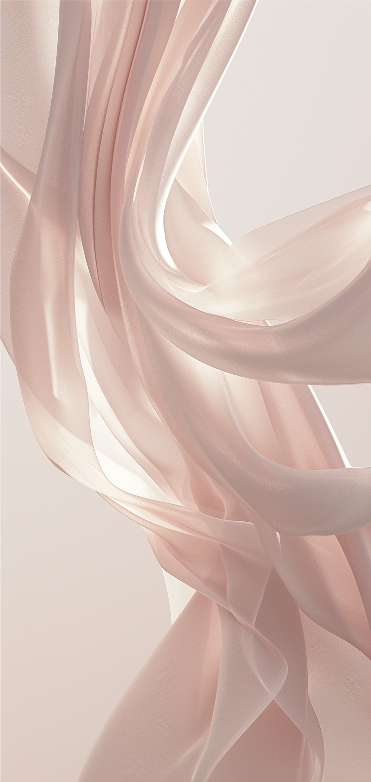 Soft light fabric petal wallpaper