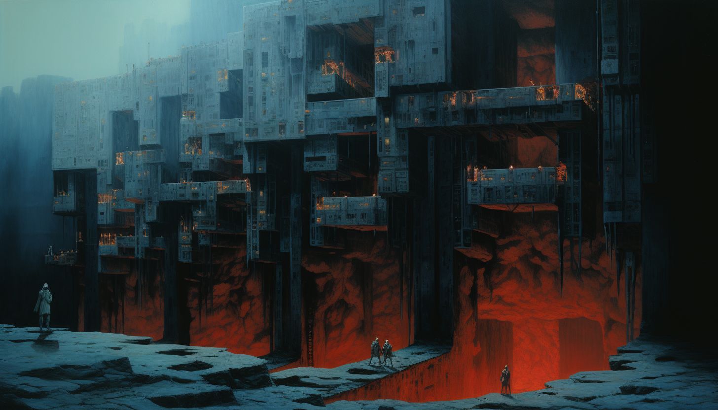 Facility by Jean Giraud and Zdzislaw Beksinski