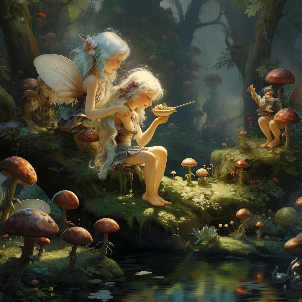 Fairy, elf, gnome midjourney prompt