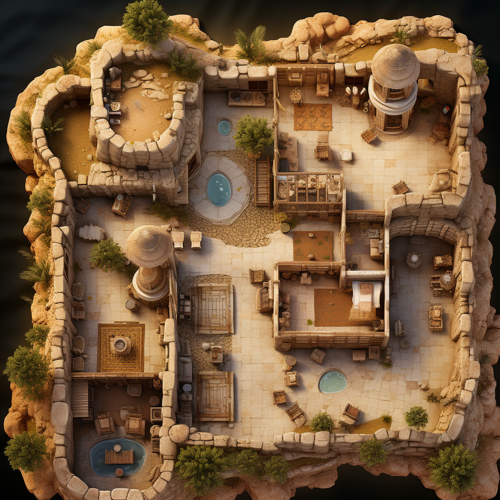 Fairy Desert House Battle Map