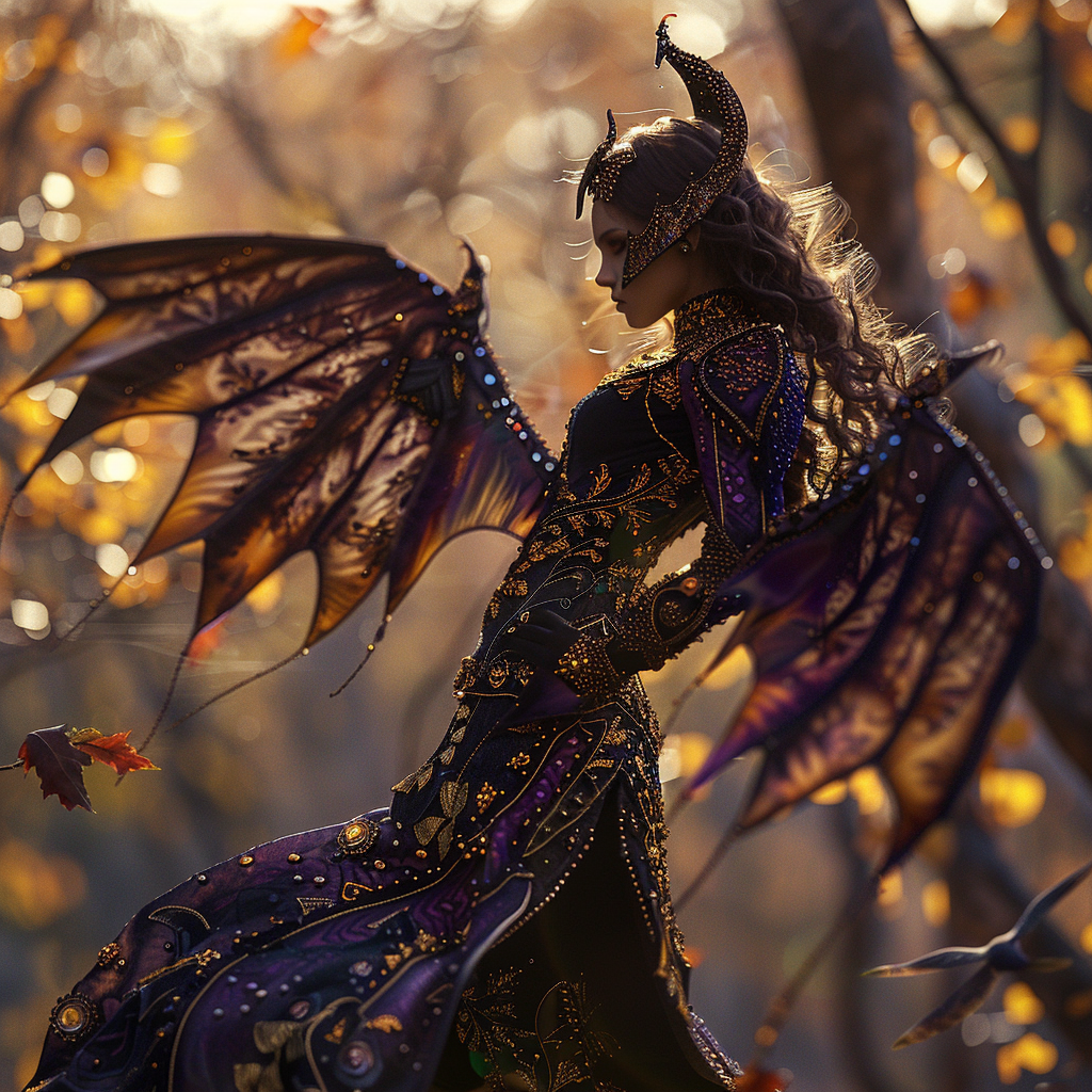 Beautiful Earth AI Fairy Dragon Wings