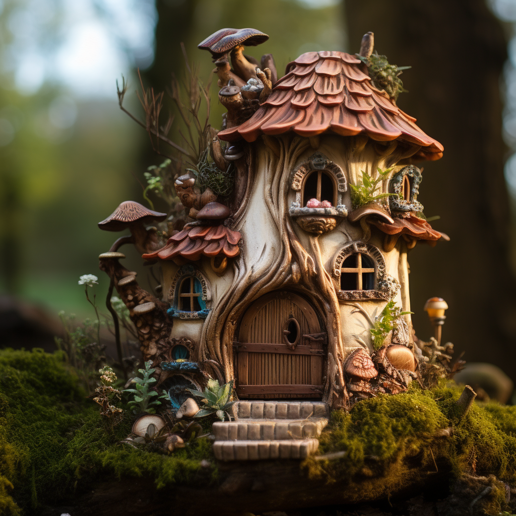 Fairy house in front view