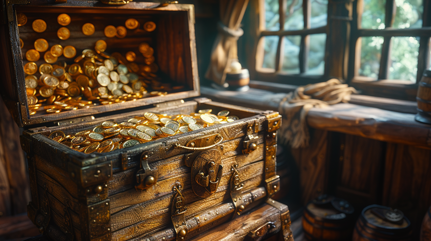 Fairy Pirate Treasure Chest in Chalet Room