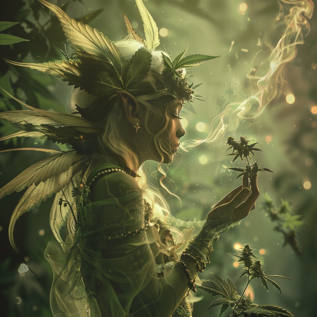 fairy smoking marijuana