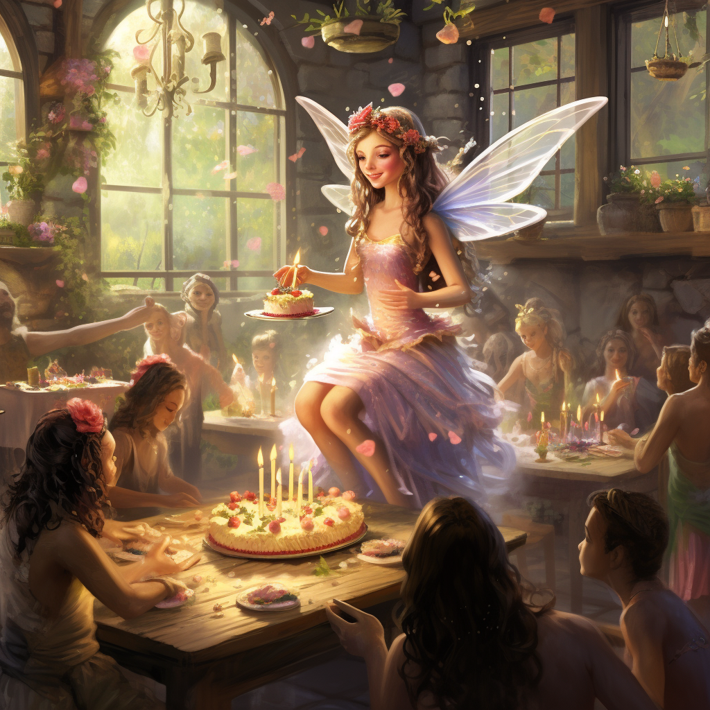 Fairy at Birthday Party