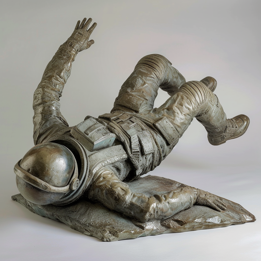 Falling Cosmonaut Sculpture Picture