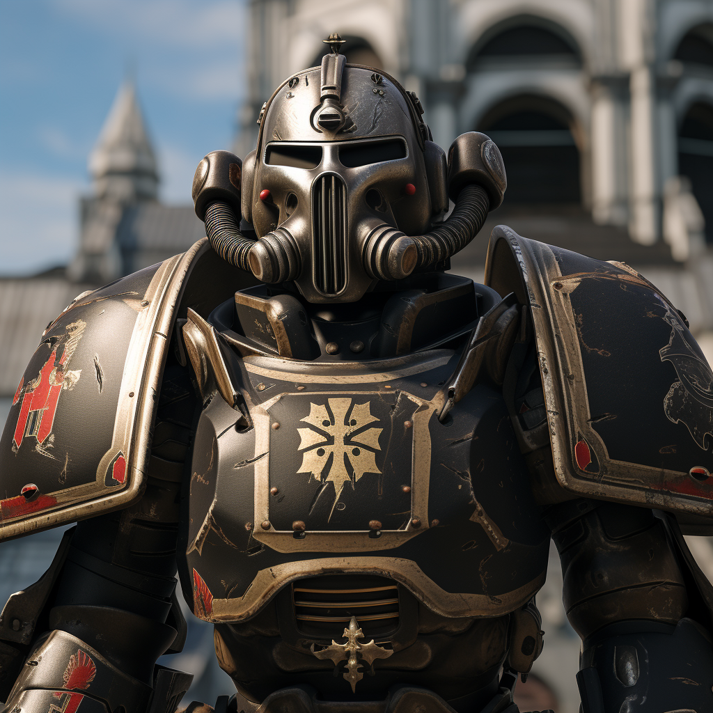 Power Armor Crusader in New Orleans Saints Colors
