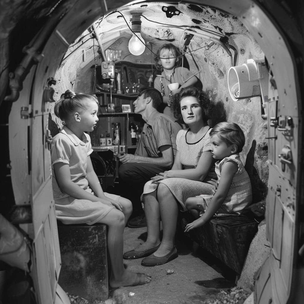 family fallout shelter photo