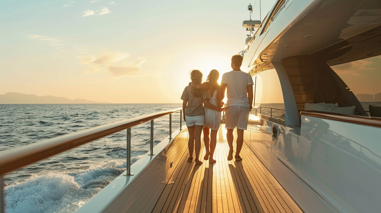 Family on Yacht Deck