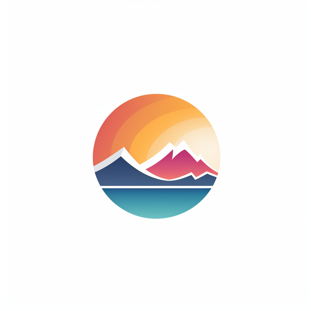 Minimalistic family trip logo design