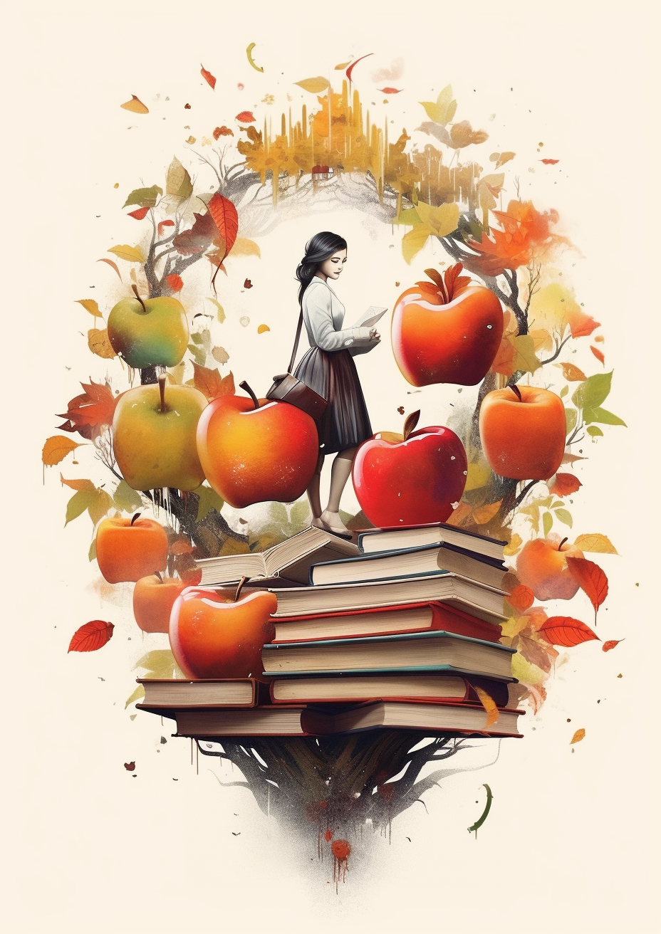 Artistic Illustration of Famous Book Characters