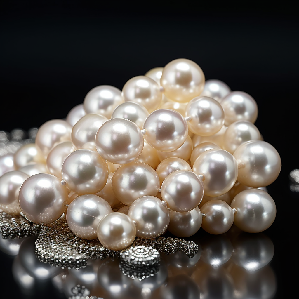 Exquisite famous pearls in raw style