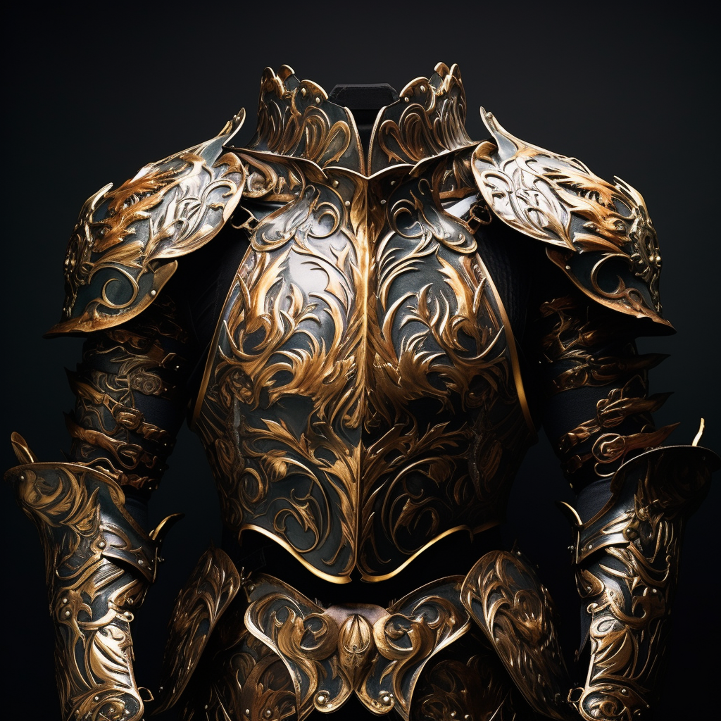 Mythical gold armor knight