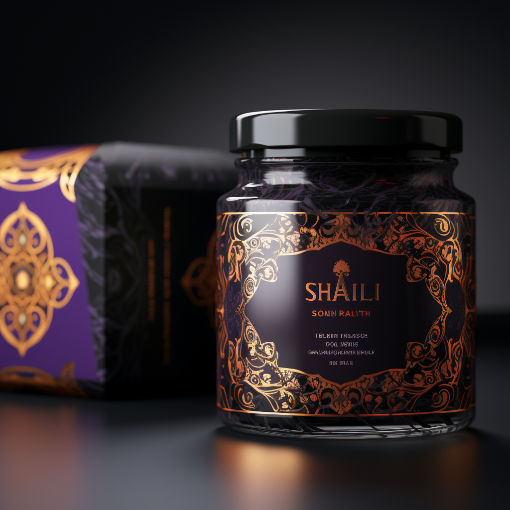 Beautiful Shilajit Packaging Jar