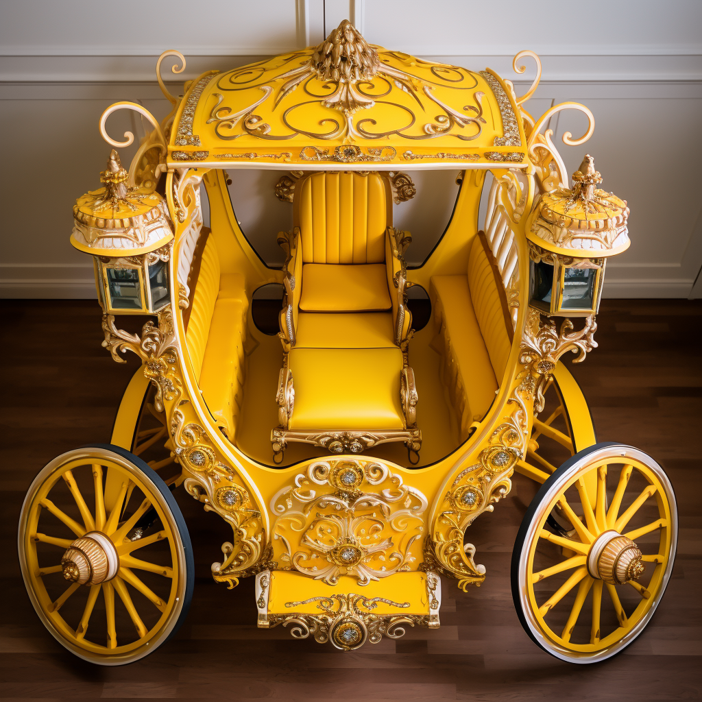 Yellow carriage royalty-free image