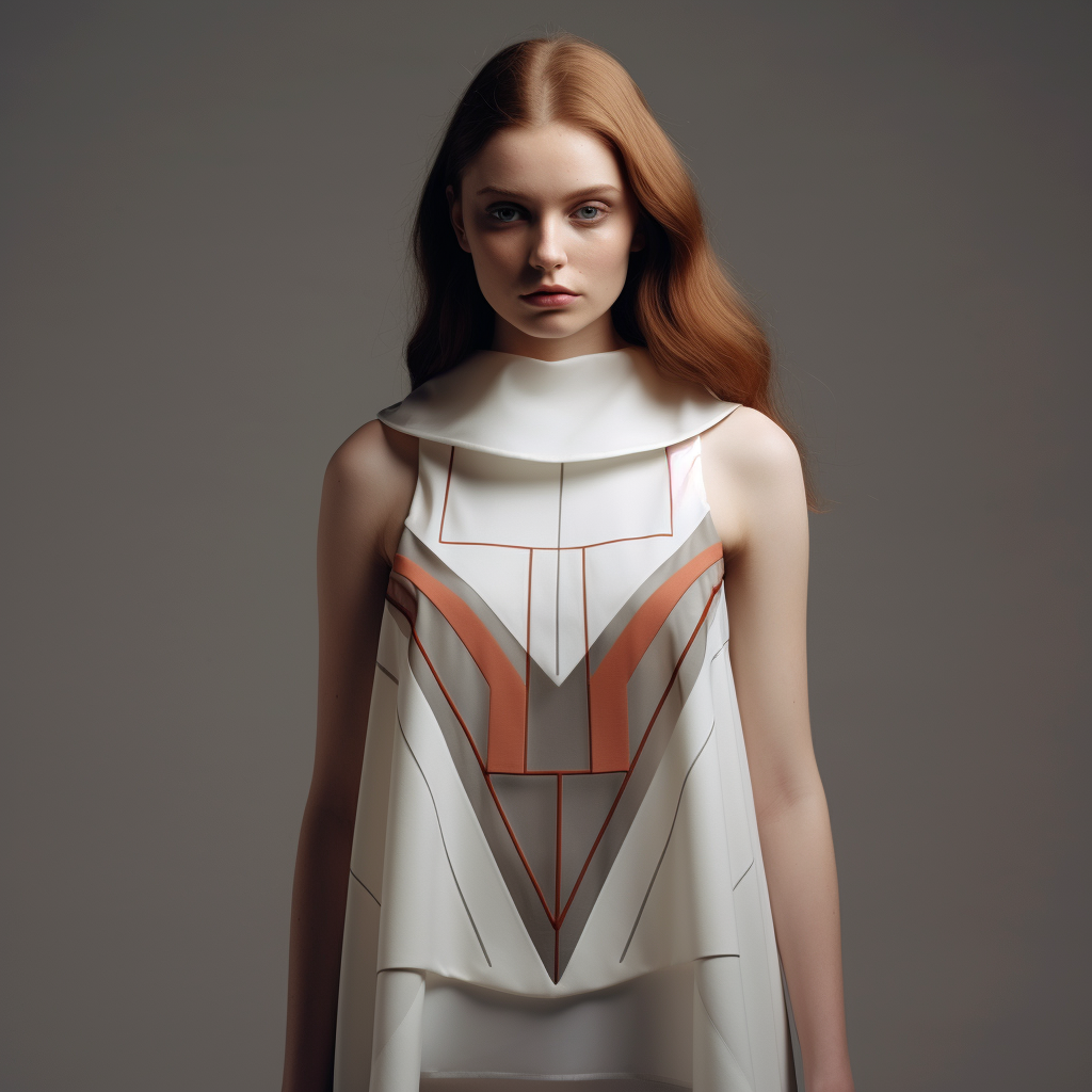 Fashionable geometric clothing with unique designs