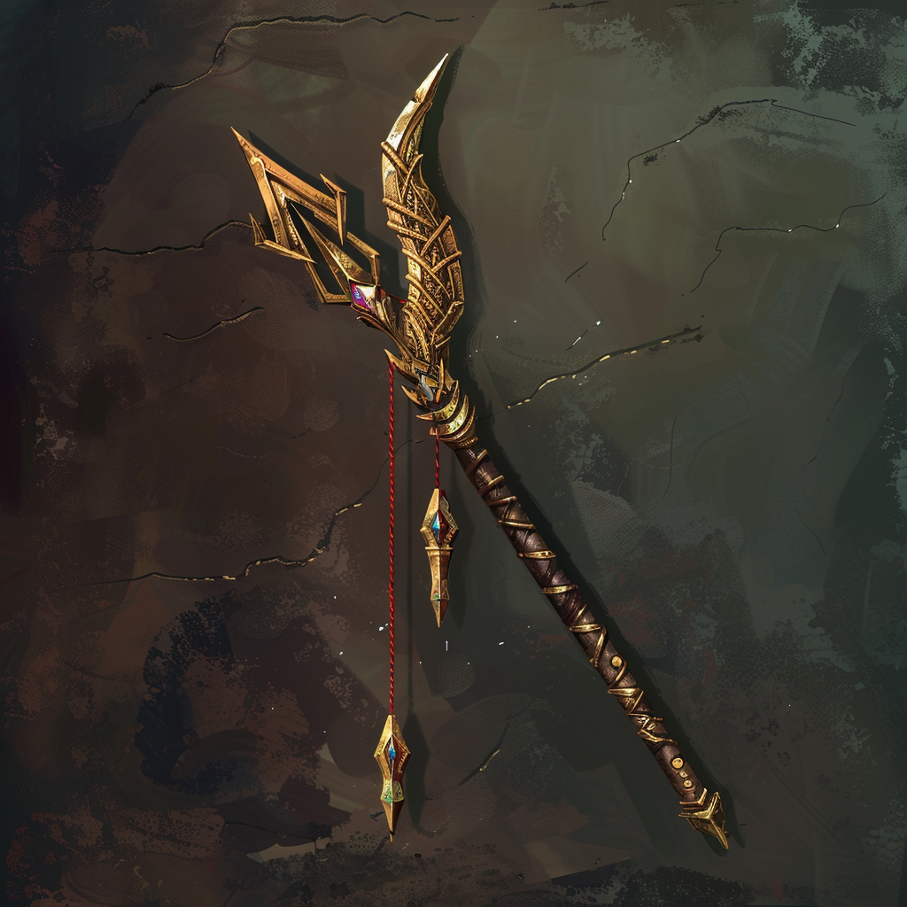 Fantasy arrow druidic weapon spotlight