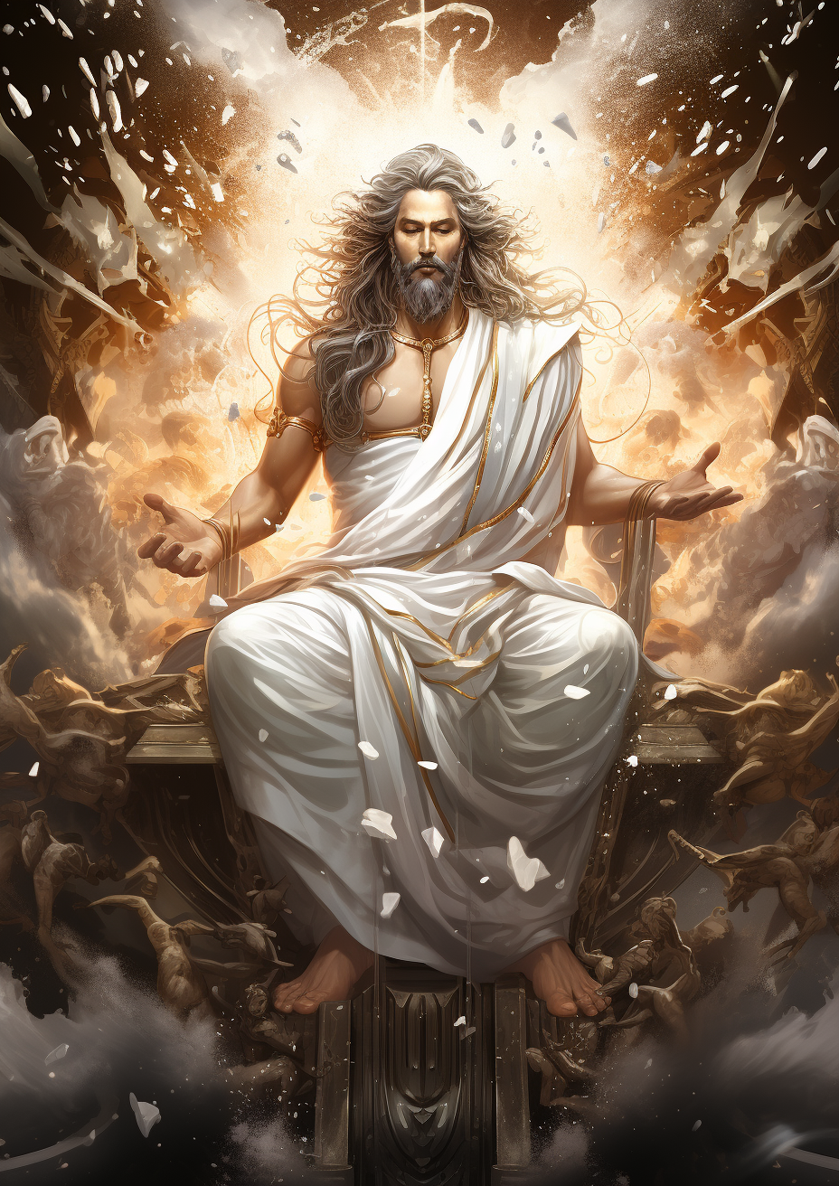 Fantasy Artistic Symbolism with Hinduism, Socrates, RPG