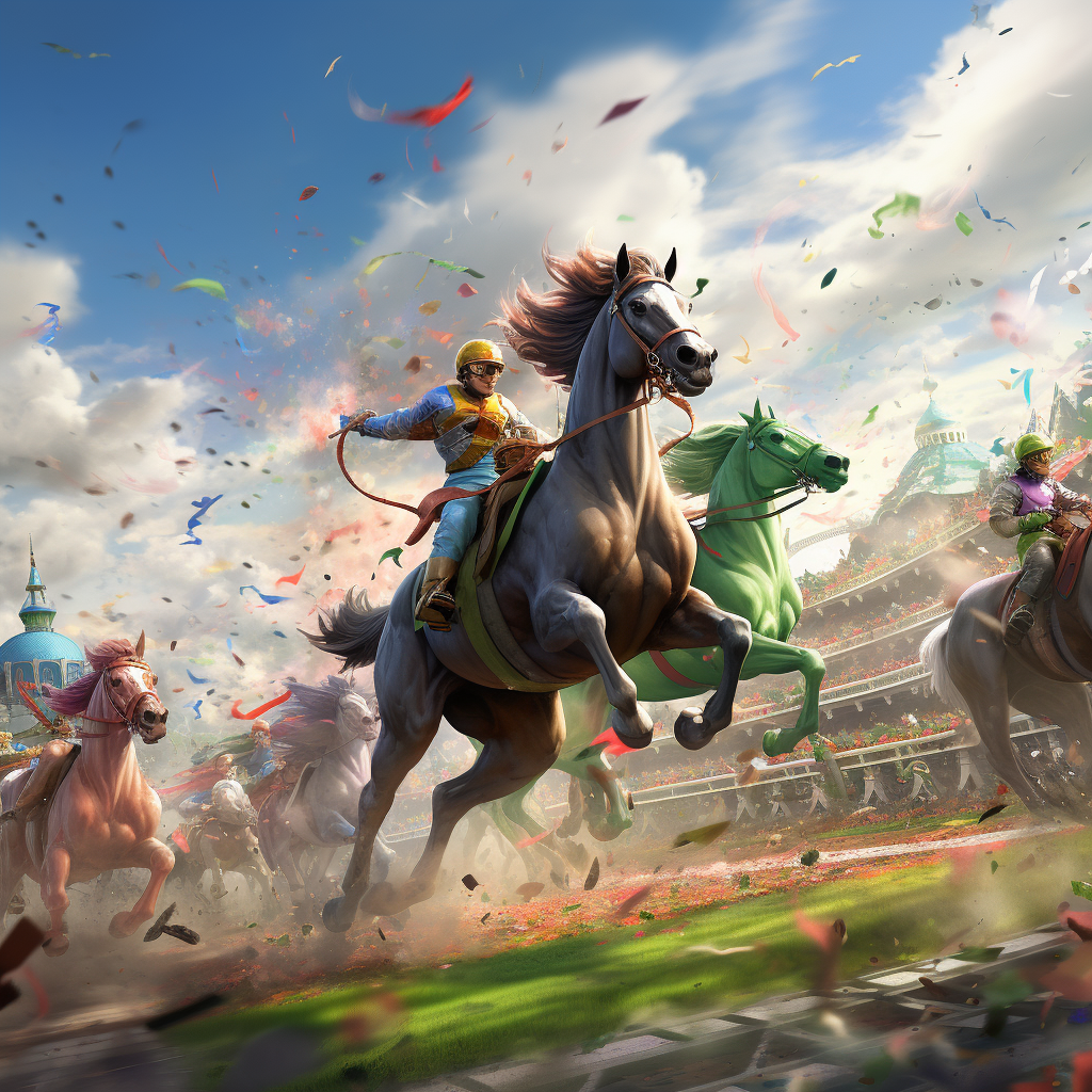 Spectacular fantasy horse racing event