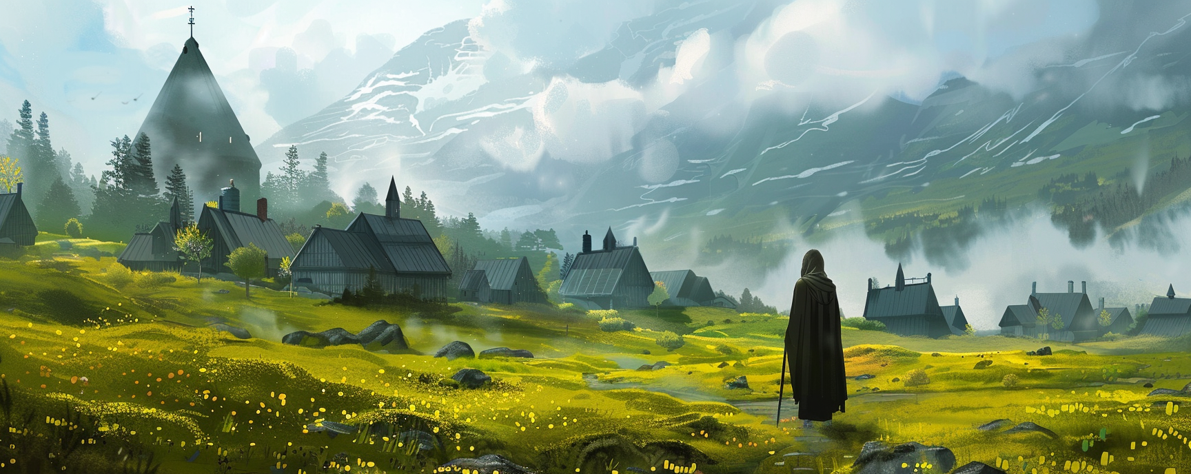 Fantasy Iceland Harry Potter Illustration