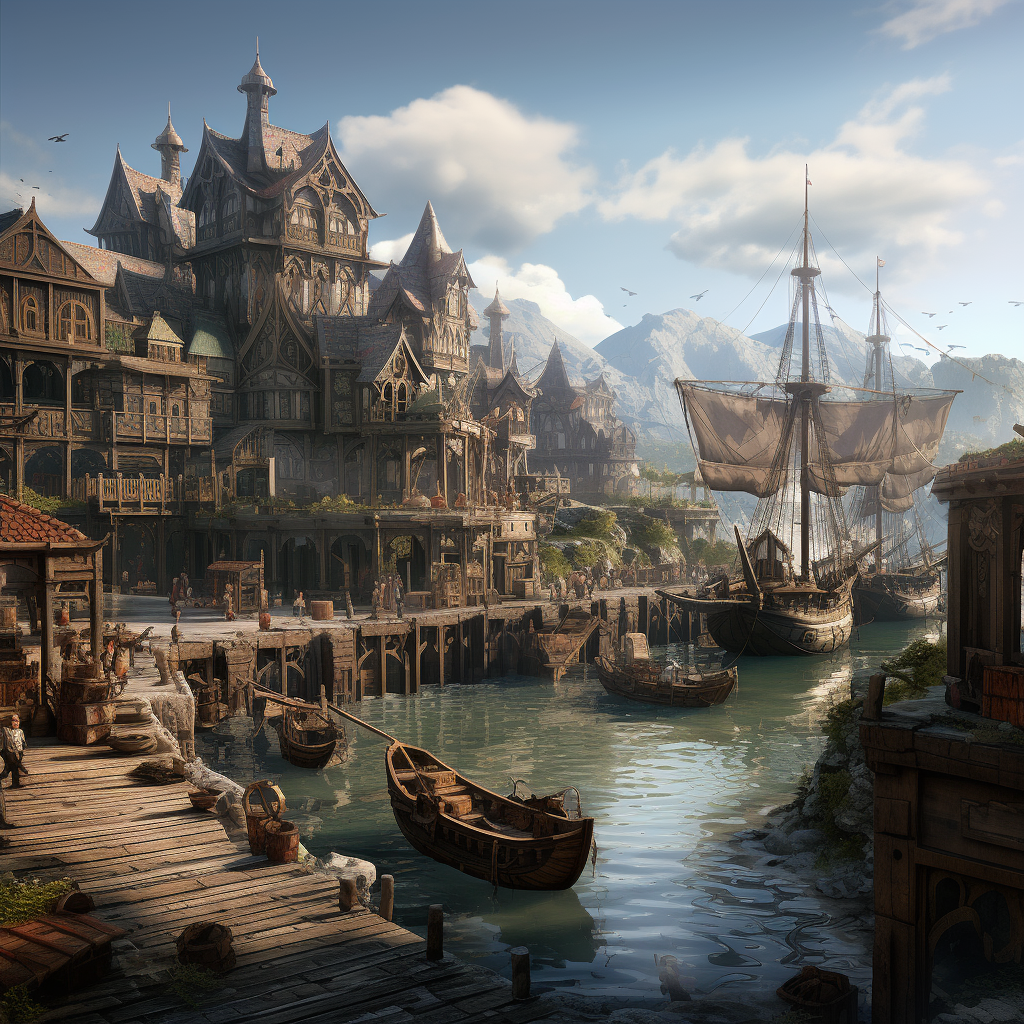 Pirate Shipyard in Medieval Fantasy