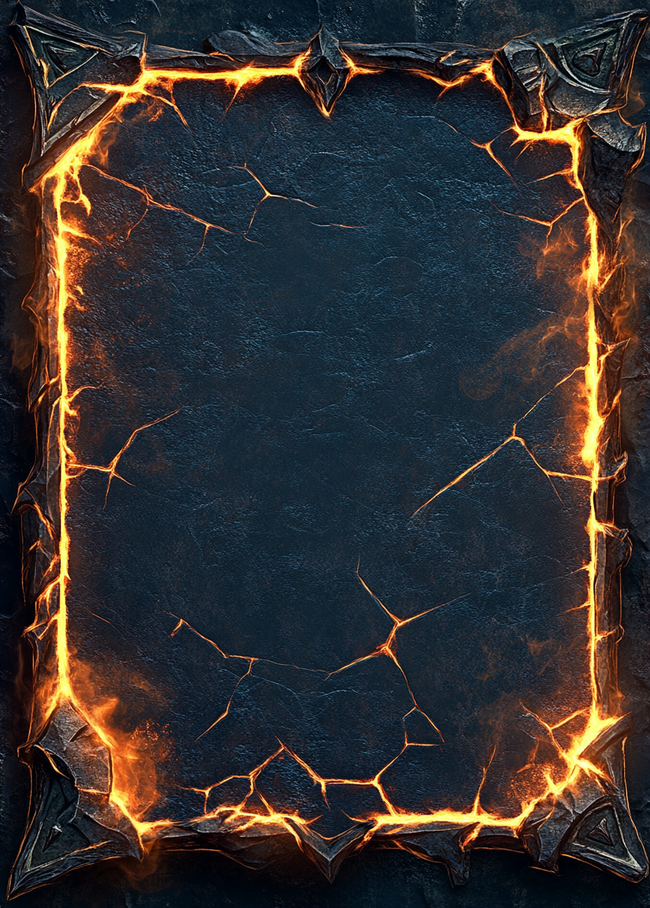 Fantasy Playing Card Border Frame Hearthstone Style