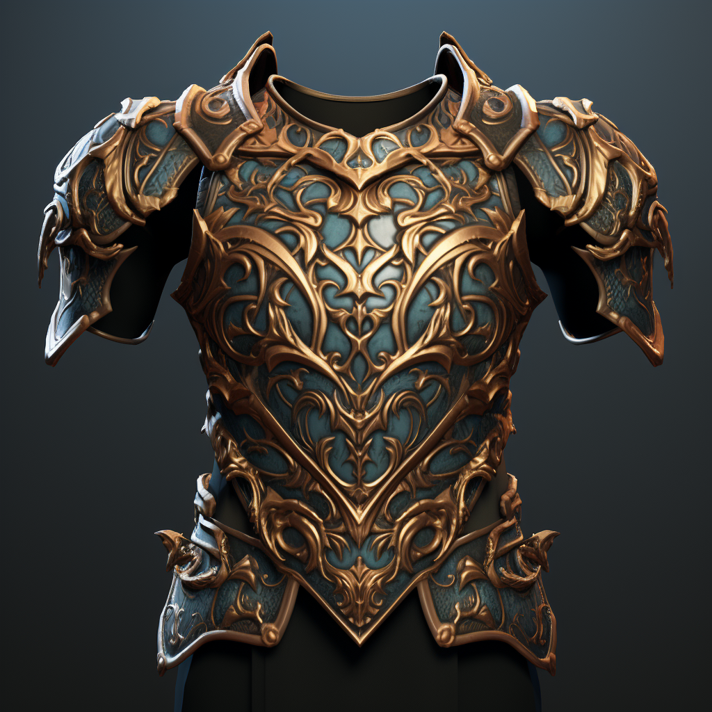 Stunning 3D Fantasy Game Armor