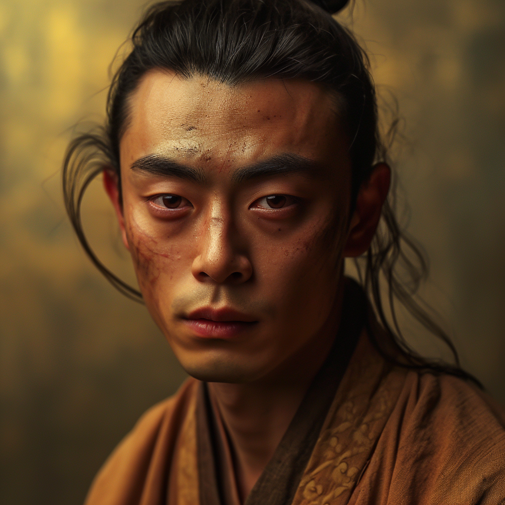 Close-Up Portrait of Fantasy Monk