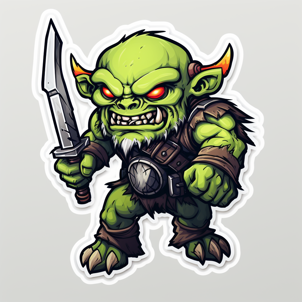 Fantasy Warhammer 40K Orcs Sticker