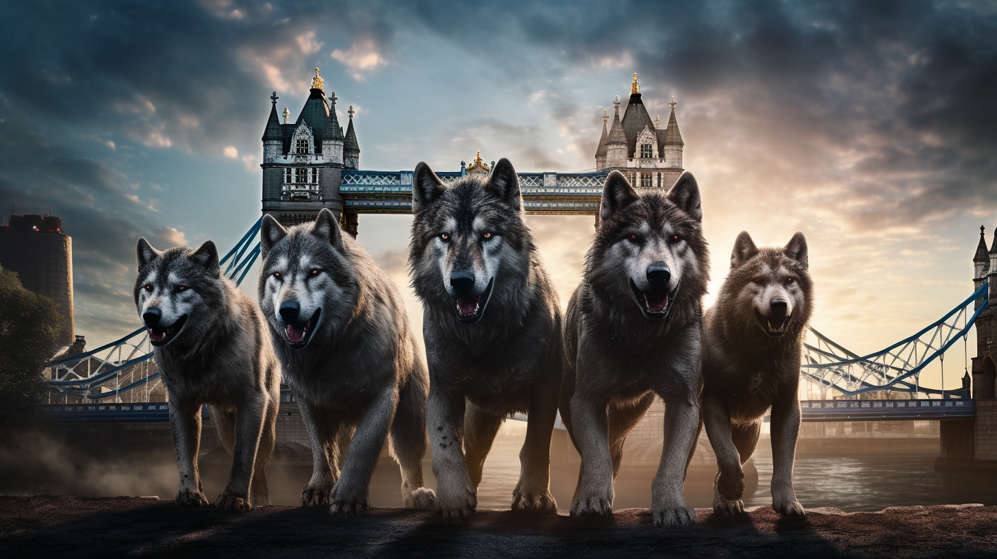 Photo of Fantasy Wolves Pack with London Bridge