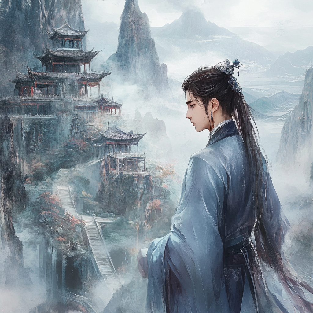 Oriental fantasy novel cover art