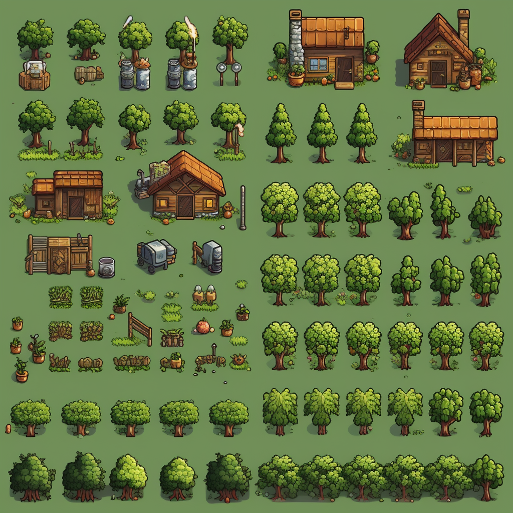 Sprite sheet for farming game