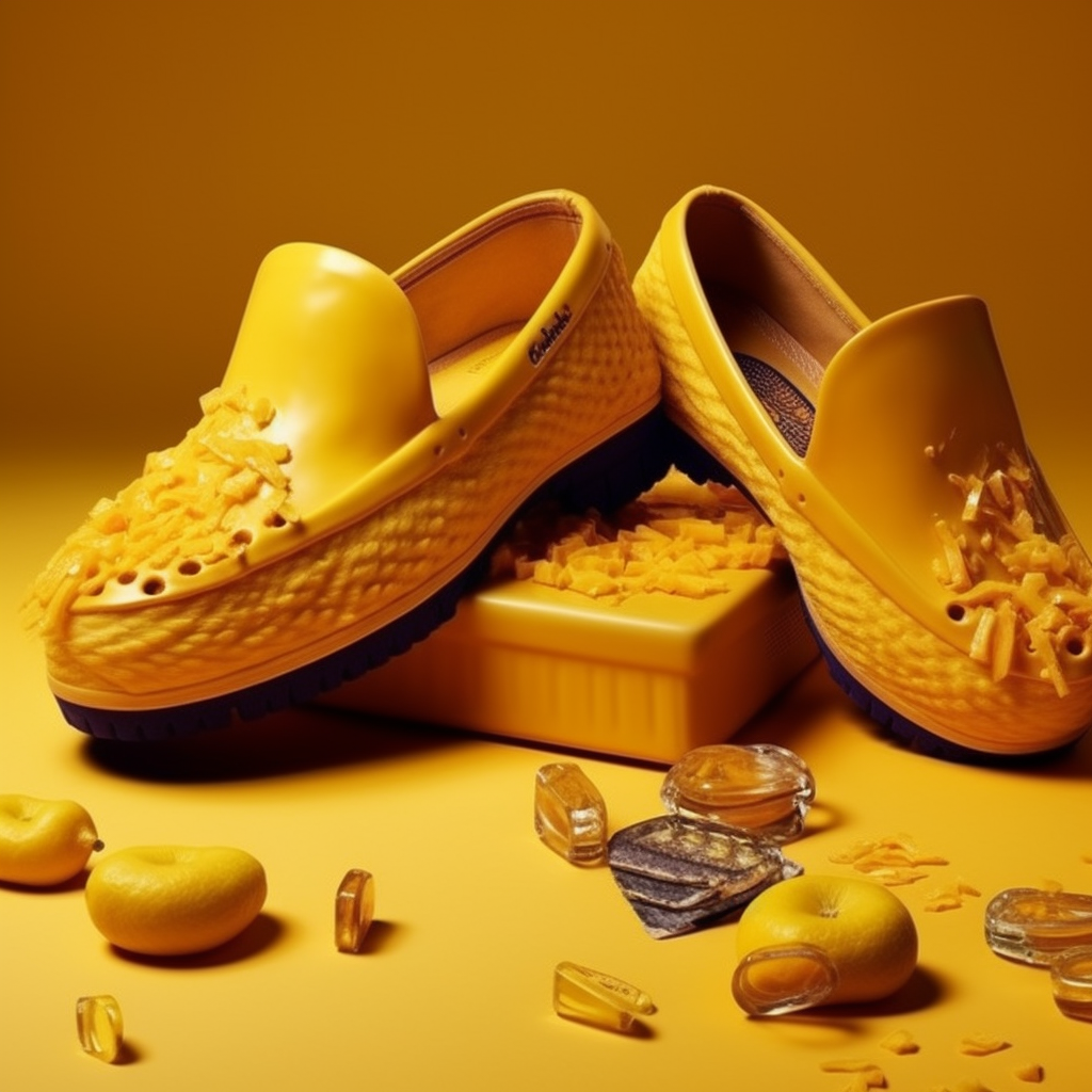 Velveeta Cheese Yellow Crocs Fashion